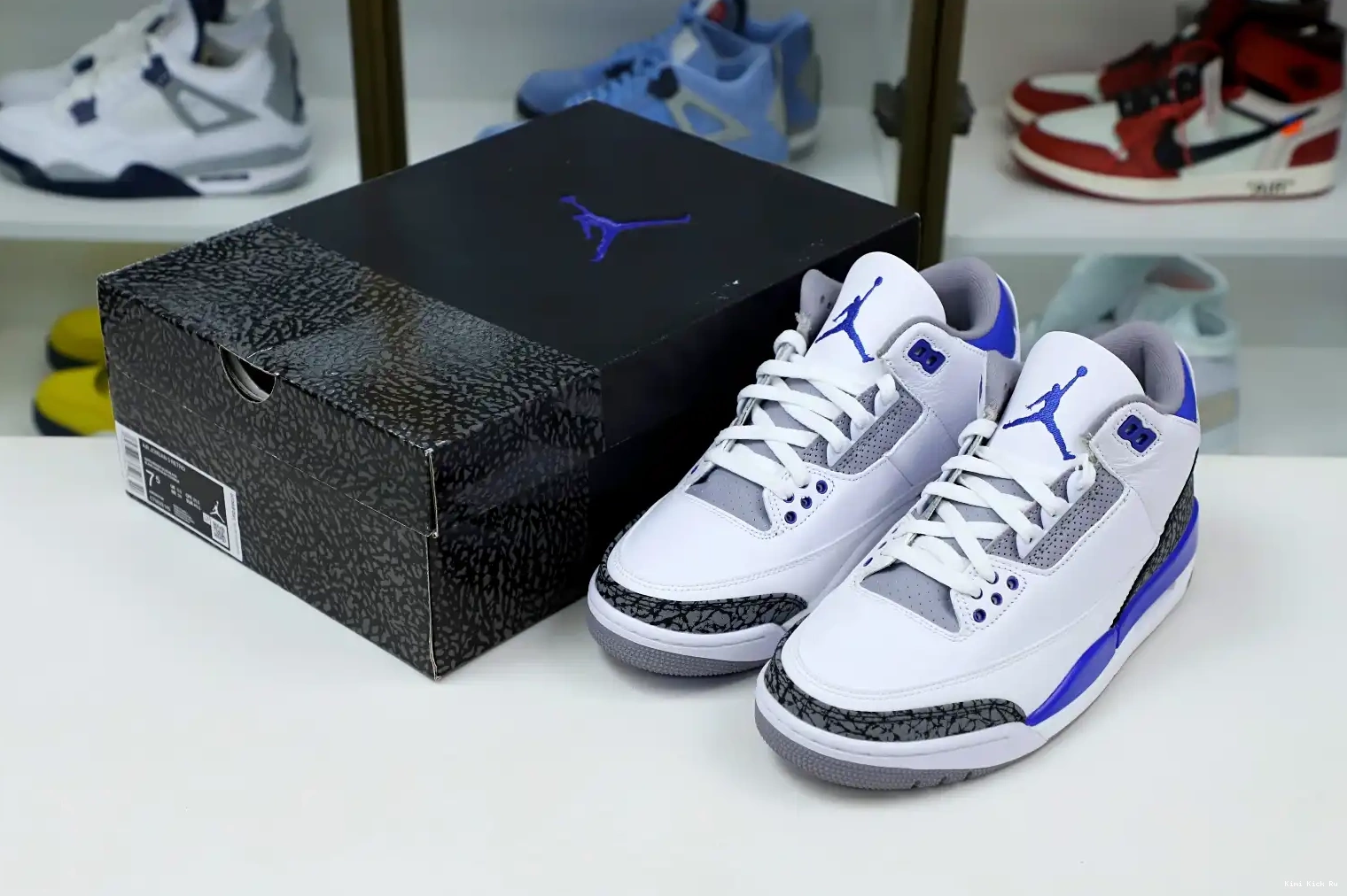 3 Kimikick JORDAN BLUE' RETRO 'RACER AIR 0516